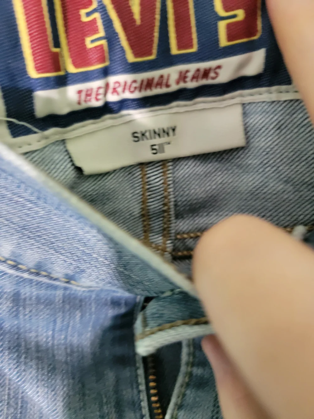 Vntg Levi's 511 Light Blue Skinny Leg Jeans